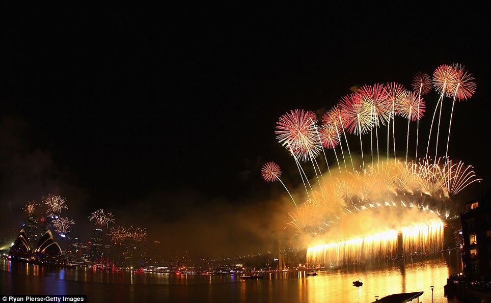 SYDNEY: Thousands of people gathered to watch the impressive display as Australia welcomed in the New Year