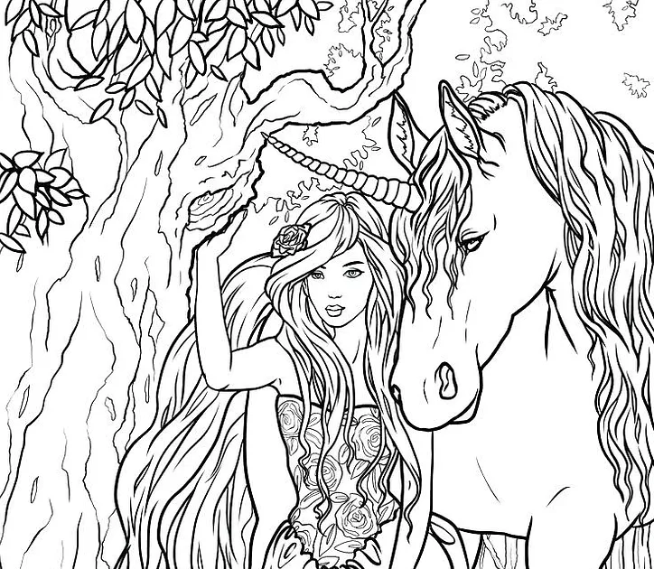 Easy Realistic Unicorn Coloring Pages ~ COLORING PAGES PRINCESS