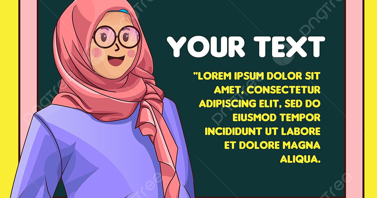 40+ Trend Terbaru Gambar Kartun Anak Muslim Dan Papan Tulis | Soho Blog's