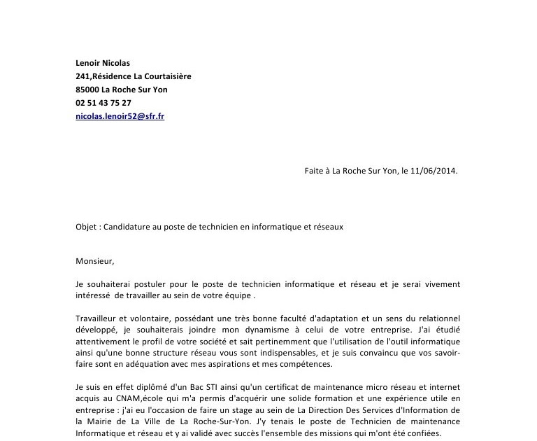 Lettre De Motivation Stage Commercial Bts Nrc  House MY c
