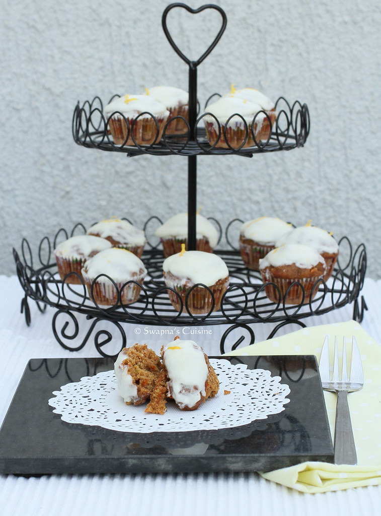 Carrot cake with Lemon Cream cheese frosting