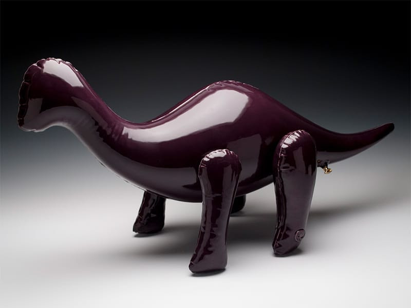 Ceramic Sculptures by Brett Kern Look Like Inflatable Toys Ceramic Sculptures by Brett Kern Look Like Inflatable Toys toys sculpture dinosaurs ceramics