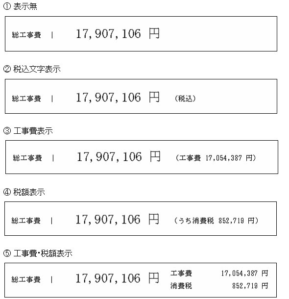 消費税表示