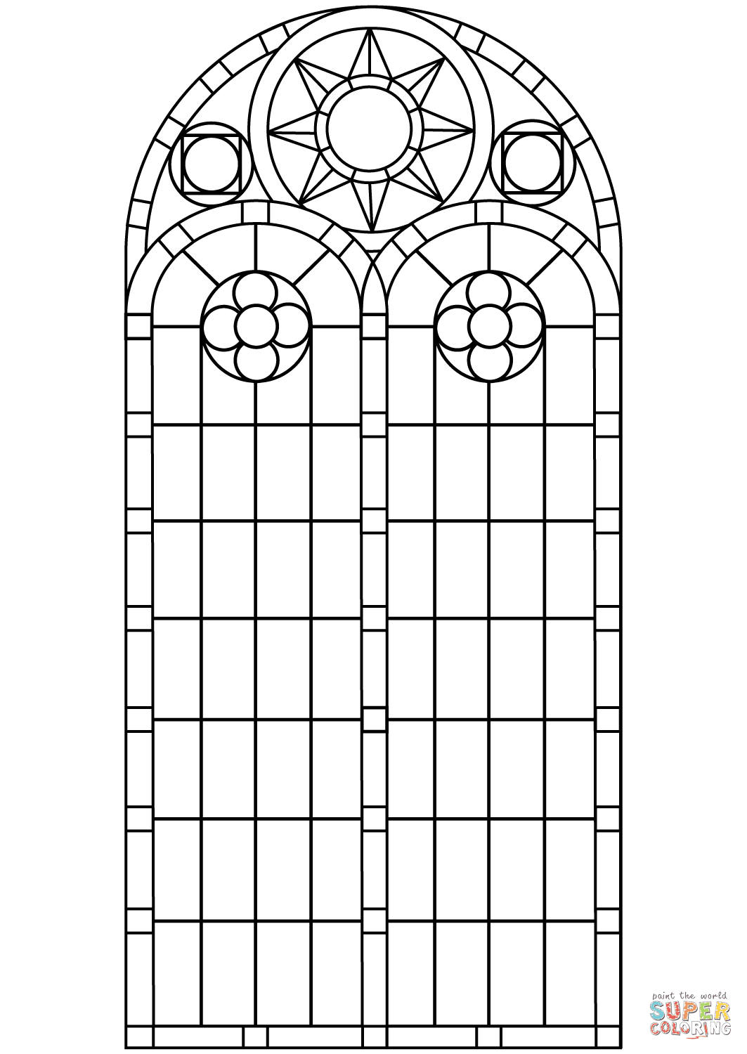 34 Kirchenfenster Zum Ausmalen - Ladypoetisa