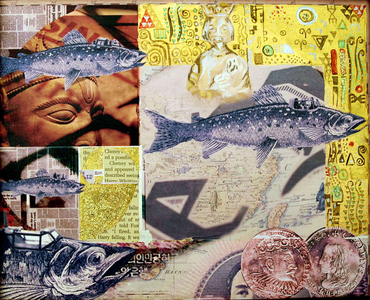 Collage #4 acrylic, ink on masonite 8" x 12" 2010 by nancy tranter Collage #4 acrylic, ink on masonite 8" x 12" 2010 by nancy tranter