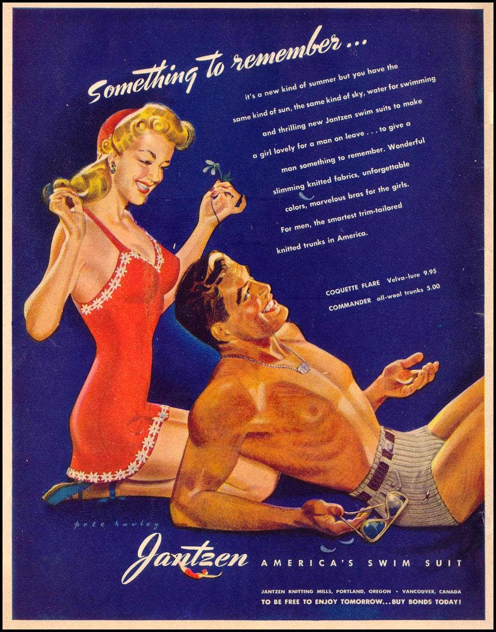 JANTZEN SWIM SUITS
LIFE
05/24/1943 JANTZEN SWIM SUITS
LIFE
05/24/1943