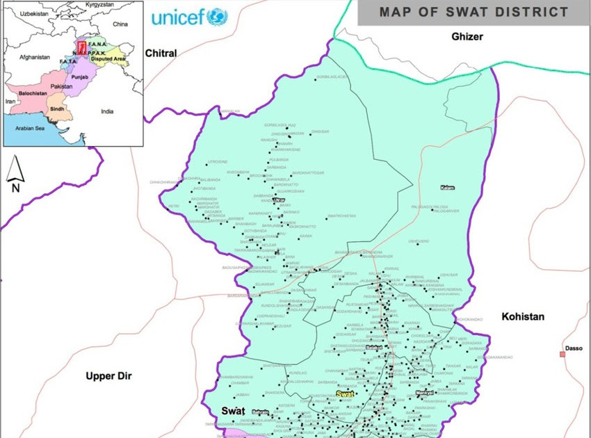 Swat Valley In Pakistan Map : Pakistan Map