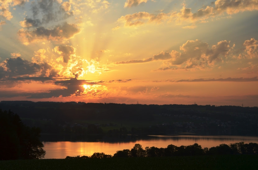 Sonnenuntergang am 13.06.2015 um 19.36 Uhr