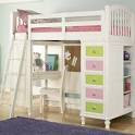 BuildABear Pawsitively Yours Twin Loft Bed with Desk and Storage ...