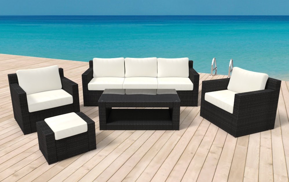 Terrassenmöbel Rattan Lounge