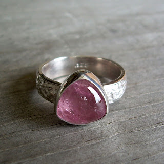 pink tourmaline ring