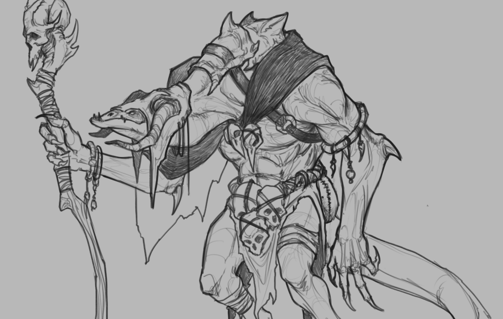 Easy Dd Dragonborn Drawing