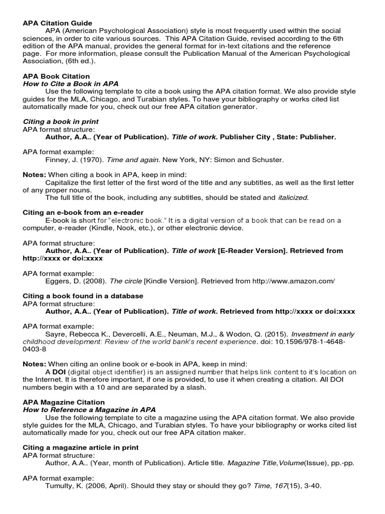Mla Format Citation Generator &amp; Guide