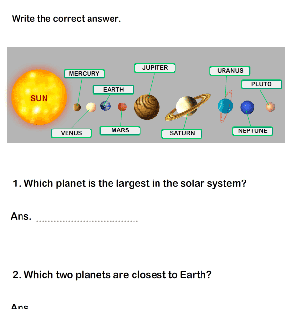 Earth Science Worksheets For Grade 1 - Adolph Web