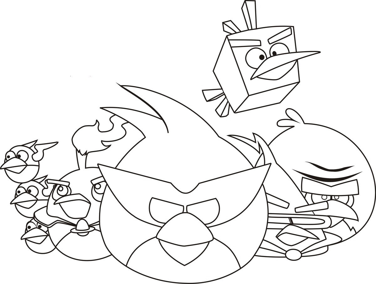 Angry Birds Coloring Pages Online