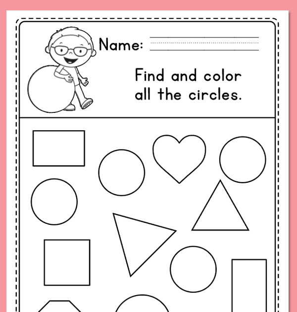 Worksheet For Shapes For Grade 1 - Trace squares,rectangles, triangles