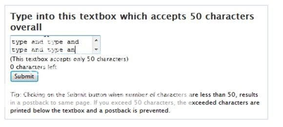 Asp Net Textbox Limit Number Of Characters