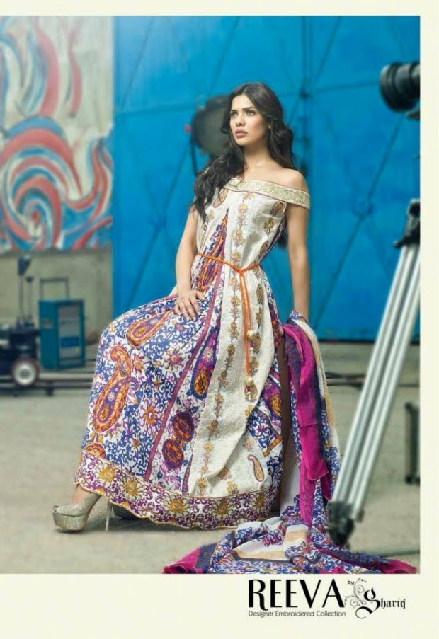 Womens-Girl-Dress-Reeva-Designer-Embroidered-Lawn-Collection-2014-By-Shariq-Textile-6 Womens-Girl-Dress-Reeva-Designer-Embroidered-Lawn-Collection-2013-By-Shariq-Textile-6