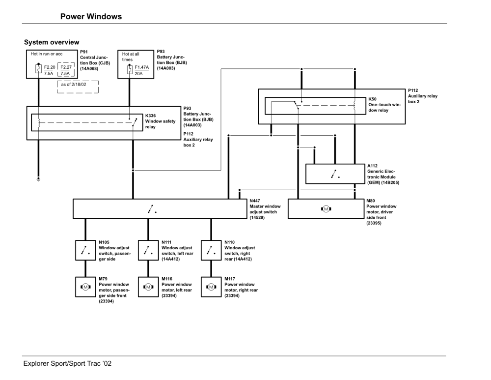 [DIAGRAM] 2003 Ford Explorer Sport Trac Service Shop Set Service And