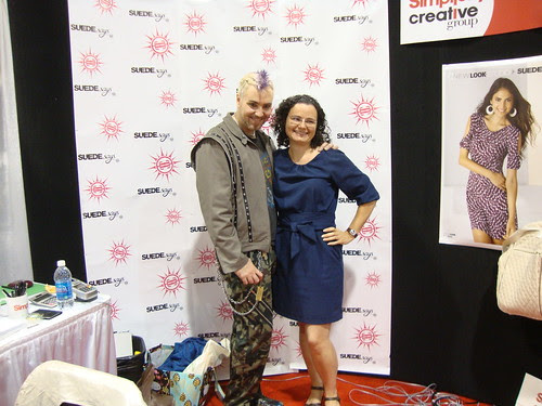 Me in Simplicity 2406 with Suade from Project Runway!