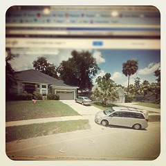 Holy crap you guys, that's ME on google street view pulling into my driveway!