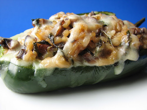 Portabello and Wild Rice Stuffed Poblano Peppers II