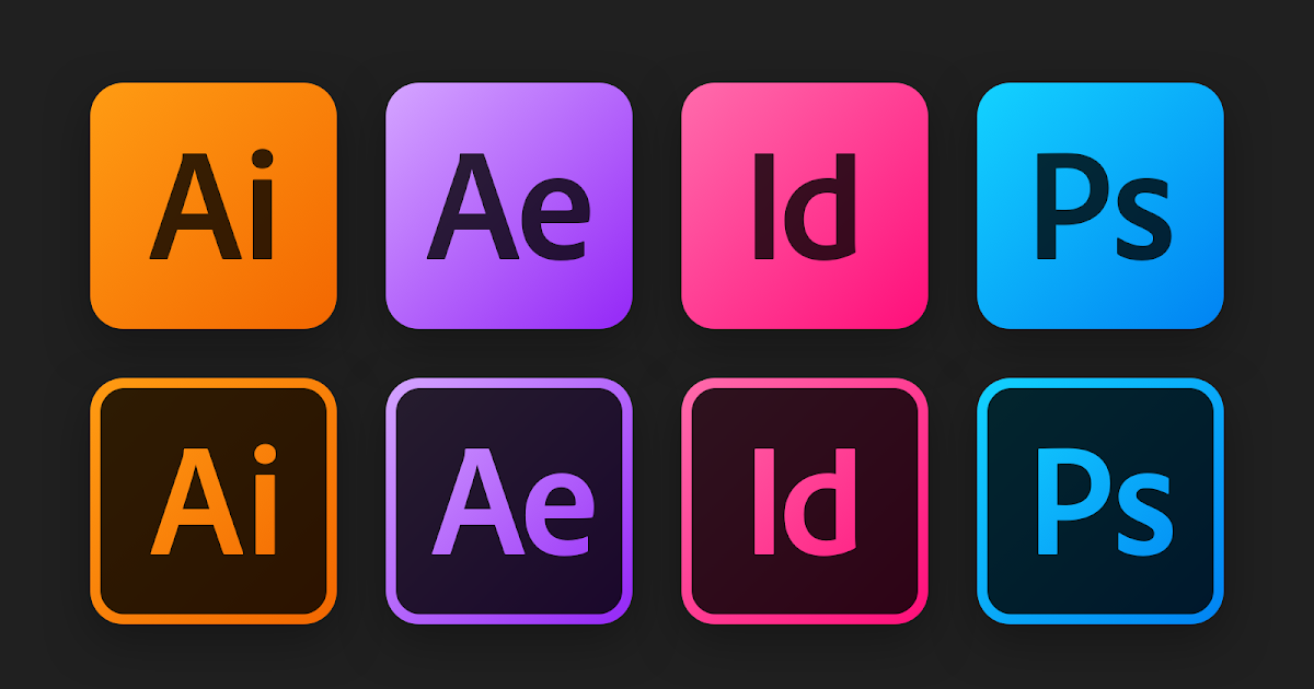 Adobe application. Adobe all apps. Adobe all apps logo.