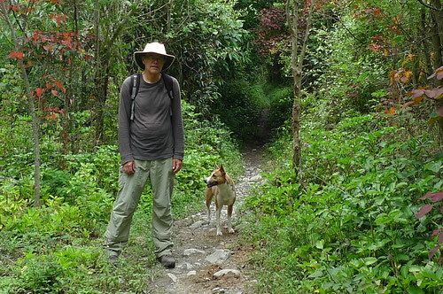 John and "our dog" - Vilcabamba, Ecuador