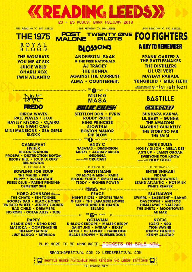 Leeds Festival 2021 Lineup - Reading and Leeds Festivals 2021 | Tickets