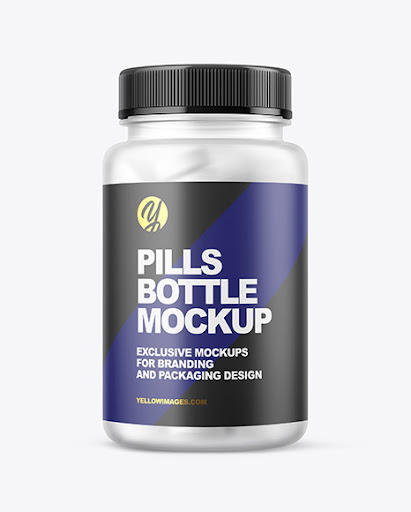 Download Frosted Pills Bottle Mockup Psd Yellowimages Mockups