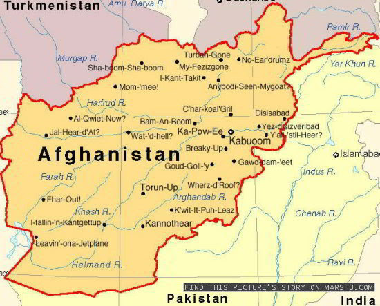 Maps: Map Afghanistan