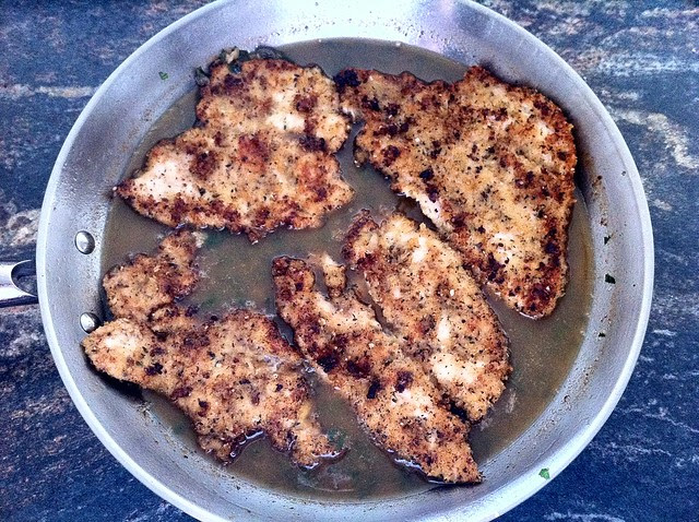 Breaded Chicken Added Back to Pan