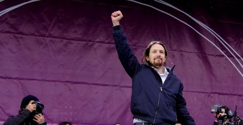 El secretario general de Podemos, Pablo Iglesias, el pasado enero en madrid. -JAIRO VARGAS