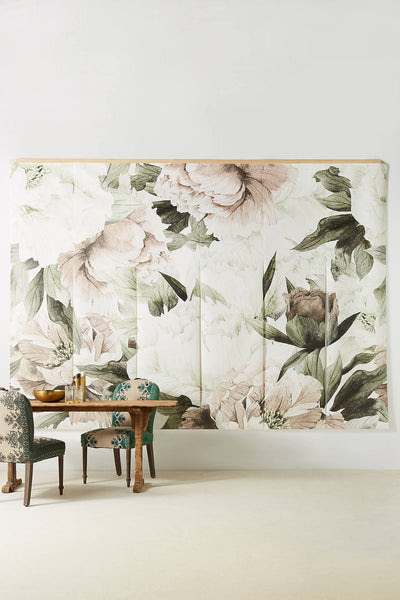 Blush Floral Wallpaper Mural anewall Blush Floral Wallpaper Mural anewall