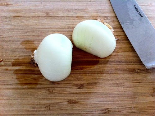 Halved and Peeled Medium Onion