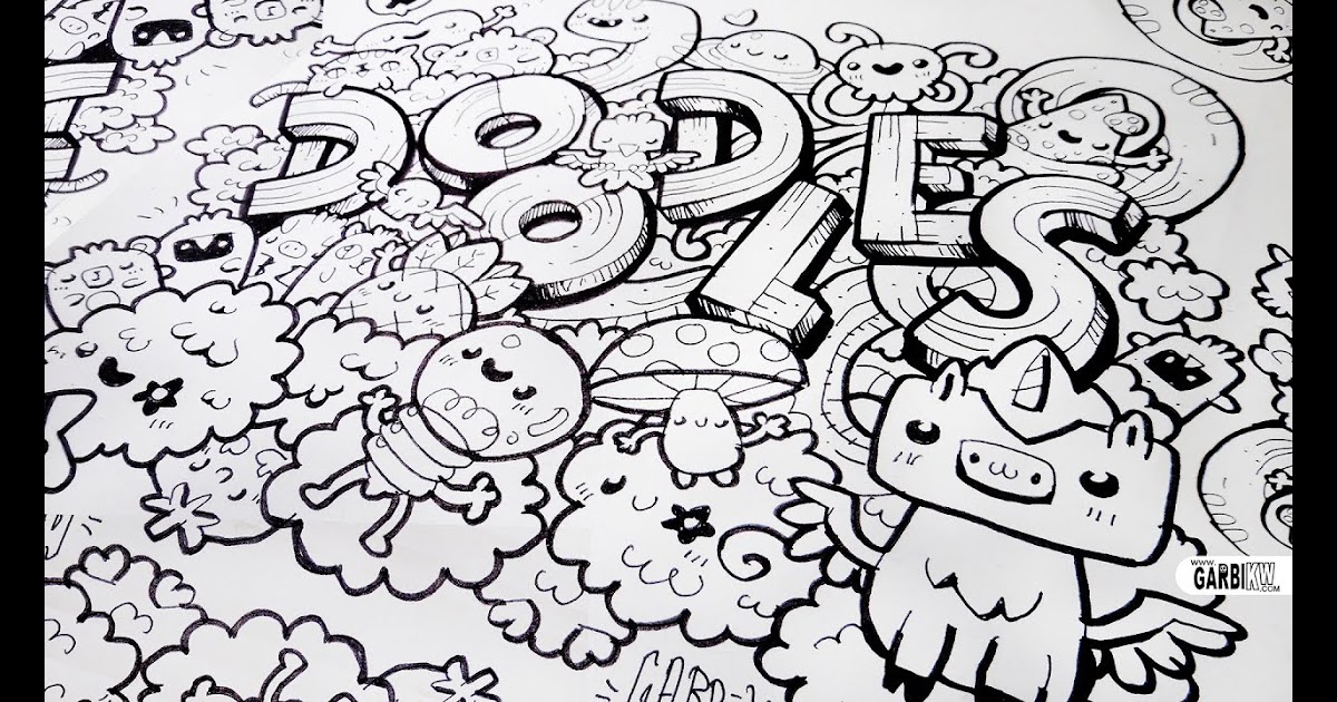 Vexx Doodle Art Black And White Easy