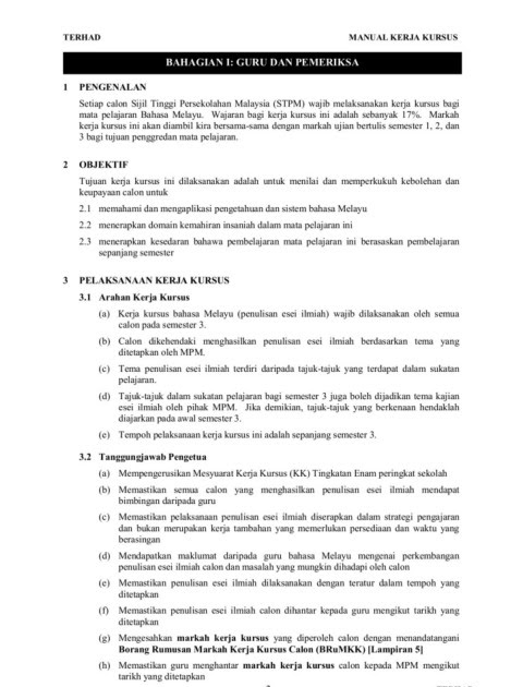 Kerja Kursus Bm Penggal 3  rostend
