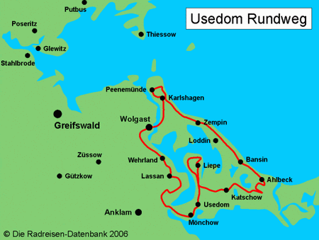 Radwege Usedom Karte Pdf | Karte
