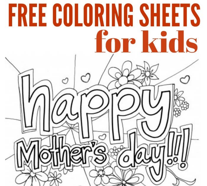 Free Mothers Day Coloring Pages For Adults - Coloring and Drawing