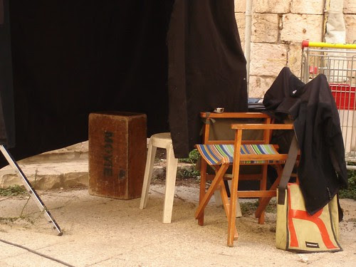 Various items on the set