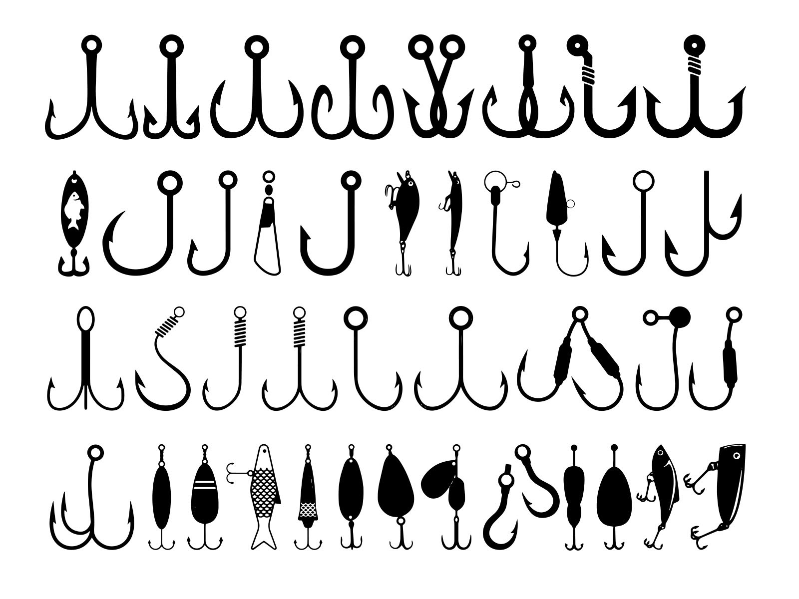 Free SVG Fishing Hooks Svg 19909+ DXF Include