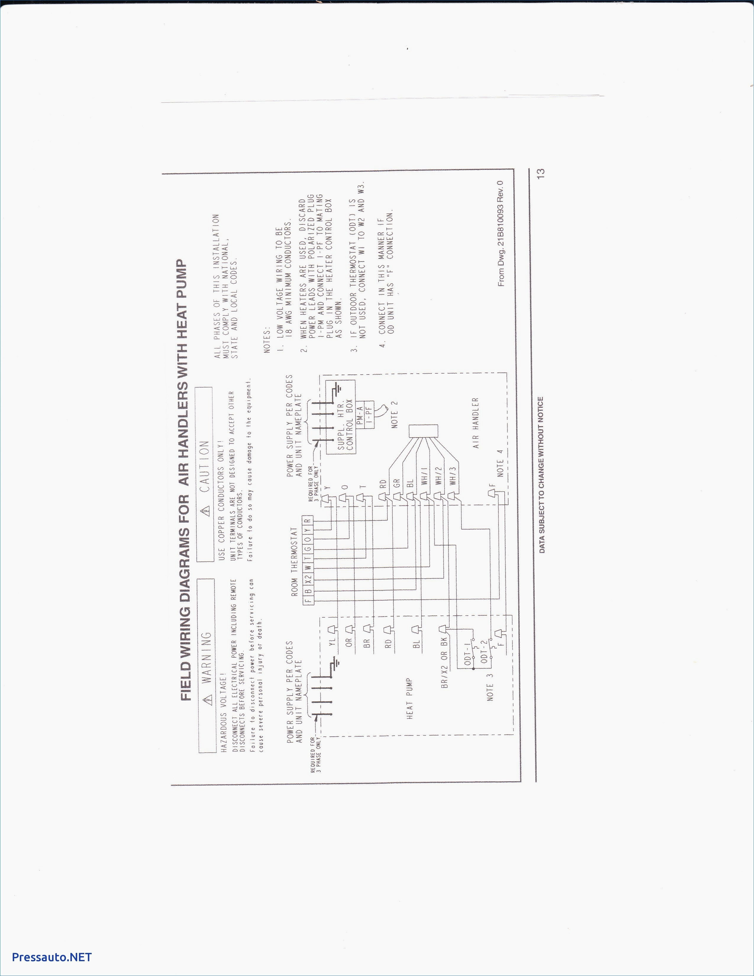 Trane Air Handler Wiring Diagram - Derslatnaback