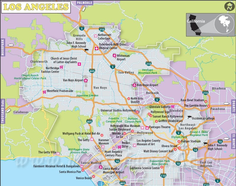 Los Angeles Ca Zip Code Map | Zone Map