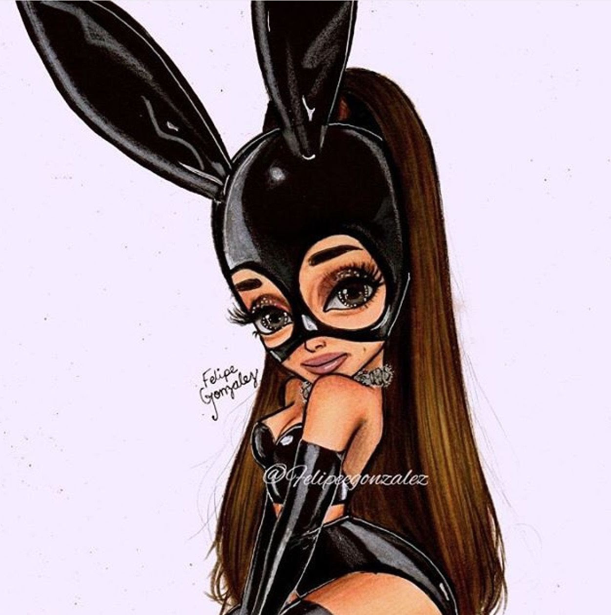 Ариана Гранде drawing Dangerous woman