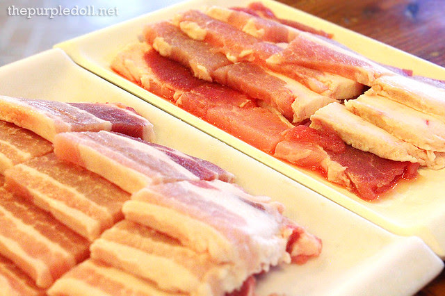 Uncooked Samgyeopsal