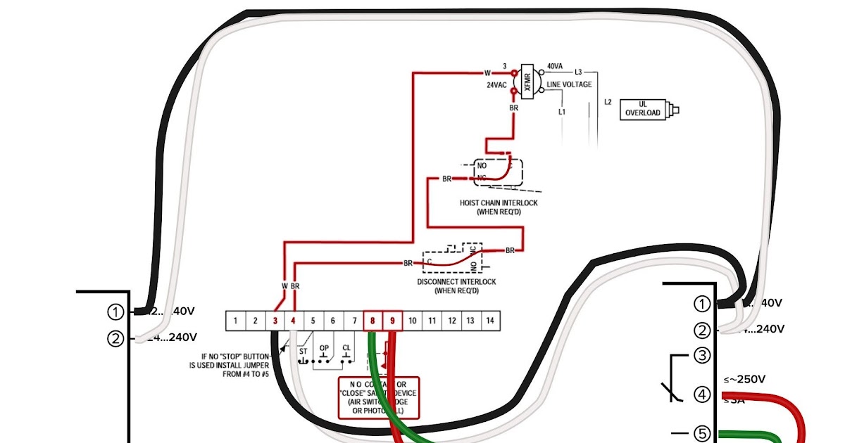 Wiring Diagram For Craftsman Garage Door Opener | schematic and wiring
