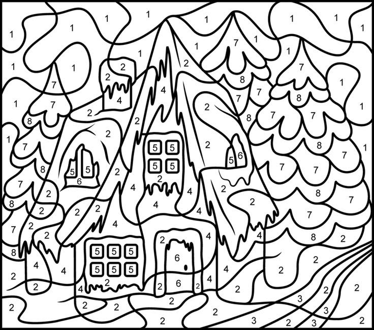 Nativity Color By Number Printable