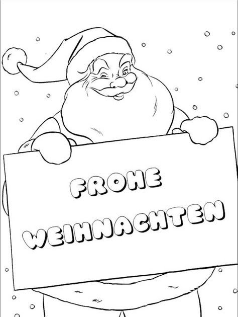 Ausmalbilder Frohe Weihnachten