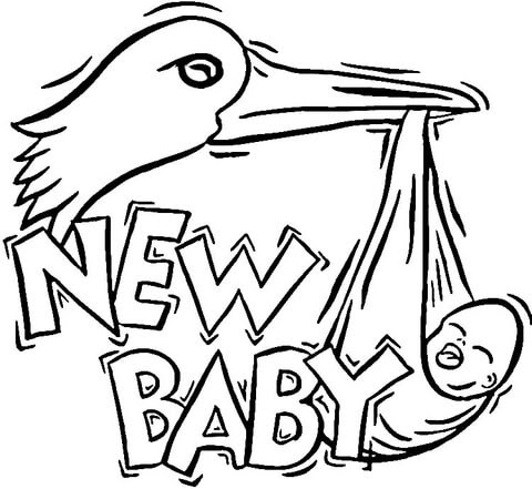 Printable Newborn Baby Coloring Pages Newborn Baby