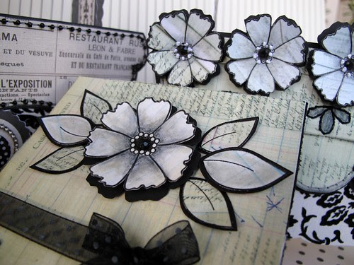 Angel's Landing Simply Flowers CARD DETAIL mel stampz